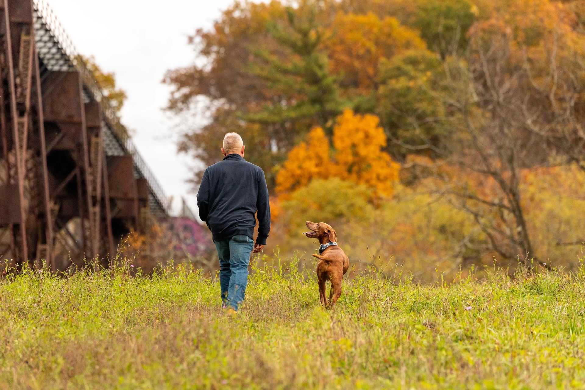 Pet and owner portrait showing their bond